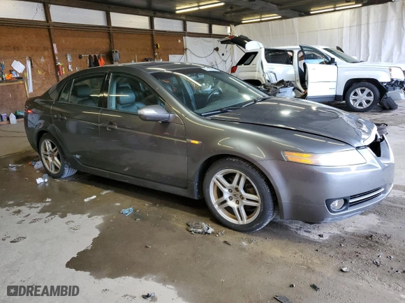 2008 Acura TL with VIN 19UUA66218A003782, listed as a Copart auction lot 52126805 with 90,736 mi miles and Salvage Title. Bid and sale history available at carsss.com. Image 4.