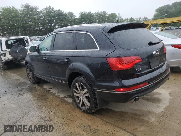 2015 Audi Q7 Premium Plus with VIN WA1LMAFE2FD023589, listed as a Copart auction lot 59329875 with 103,365 mi miles and Salvage title. Bid and sale history available at DreamBid. Image 2.