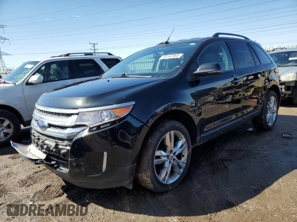 2013 Ford Edge SEL with VIN 2FMDK3JC4DBC16634, listed as a Copart auction lot 49142865 with 157,370 mi miles and Salvage Title. Bid and sale history available at carsss.com. Image 1.