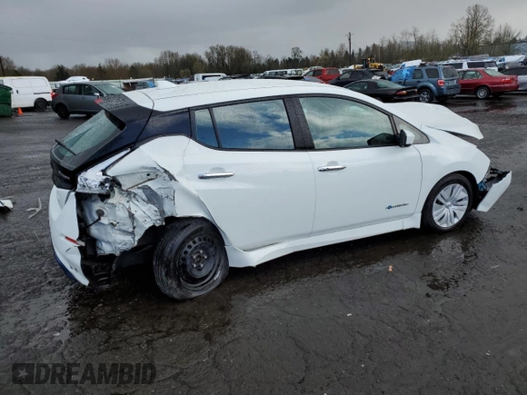 2018 Nissan LEAF S with VIN 1N4AZ1CP4JC311722, listed as a Copart auction lot 49008215 with 61,754 mi miles and Salvage Title. Bid and sale history available at DreamBid. Image 3.
