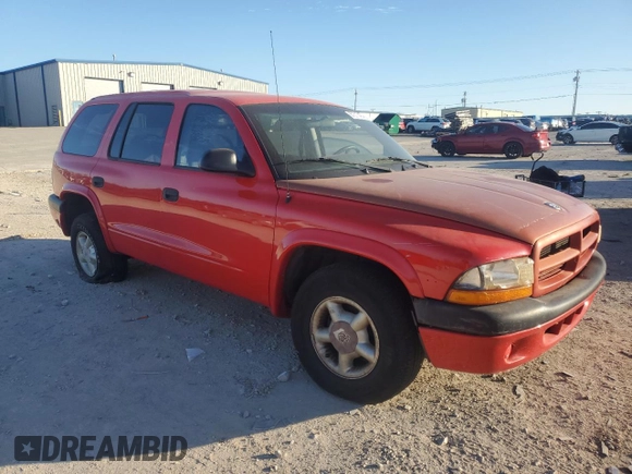2000 Dodge Durango z VIN 1B4HR28Y1YF145875, wystawiony jako Copart lot #87317464 z przebiegiem Nie podano mil oraz Czysty tytuł • Clean title. Historia ofert i sprzedaży dostępna na DreamBid. Obrazek 4.