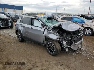 2022 Jeep Compass Limited with VIN 3C4NJDCB4NT113810, listed as a Copart auction lot 54395785 with 38,871 mi miles and Non repairable. Bid and sale history available at DreamBid. Image 4.