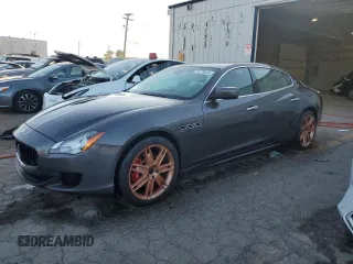 2016 Maserati Quattroporte S with VIN ZAM56RPA3G1188603, listed as a Copart auction lot 74279414 with 47,064 mi miles and Salvage Title. Bid and sale history available at carsss.com. Image 1.