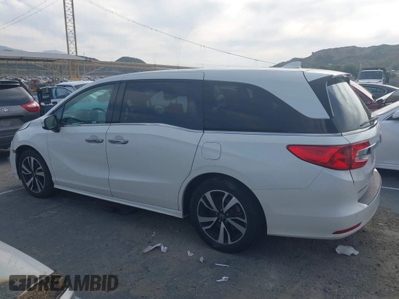 2018 Honda Odyssey Elite with VIN 5FNRL6H90JB024046, listed as a IAAI auction lot 42020880 with 45,536 mi miles. Bid and sale history available at carsss.com. Image 14.