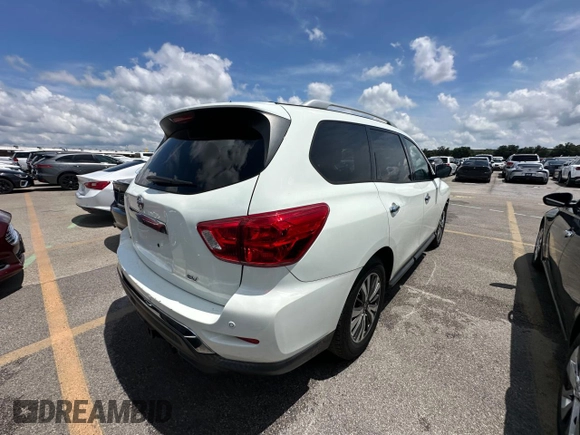 2017 Nissan Pathfinder Platinum with VIN 5N1DR2MN6HC653754, listed as a Copart auction lot 65097605 with 142,494 mi miles and Clean title. Bid and sale history available at DreamBid. Image 4.
