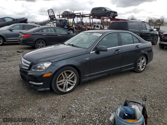 2012 Mercedes-Benz C-Class C 250 Sport with VIN WDDGF4HB1CA615901, listed as a Copart auction lot 45656425 with 151,150 mi miles and Salvage Title. Bid and sale history available at carsss.com. Image 1.