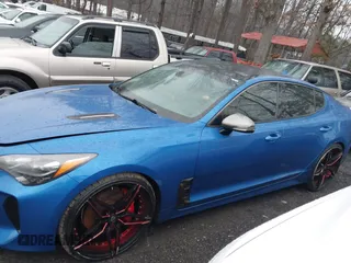 2018 Kia Stinger GT1 with VIN KNAE45LCXJ6018532, listed as a IAAI auction lot 41563629 with 91,043 mi miles. Bid and sale history available at carsss.com. Image 14.