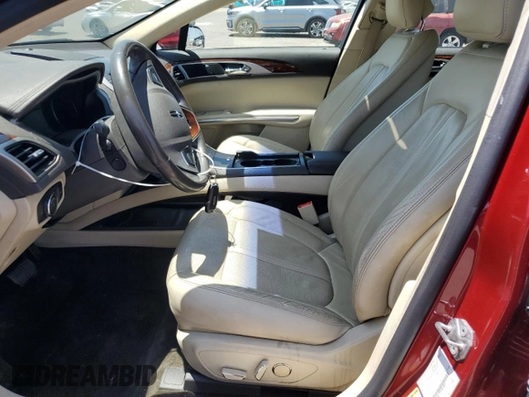 2015 Lincoln MKZ with VIN 3LN6L2G95FR618016, listed as a Copart auction lot 62378435 with 52,405 mi miles and Salvage title. Bid and sale history available at DreamBid. Image 7.