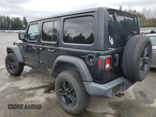 2021 Jeep Wrangler Unlimited Sport S with VIN 1C4HJXDG9MW671119, listed as a Copart auction lot 49351485 with 41,939 mi miles and Salvage Title. Bid and sale history available at DreamBid. Image 2.
