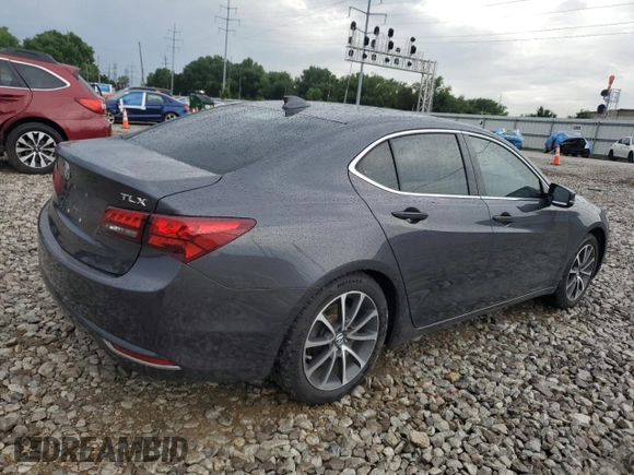 2015 Acura TLX Technology with VIN 19UUB2F50FA022336, listed as a Copart auction lot 63261685 with 86,465 mi miles and Salvage title. Bid and sale history available at DreamBid. Image 3.