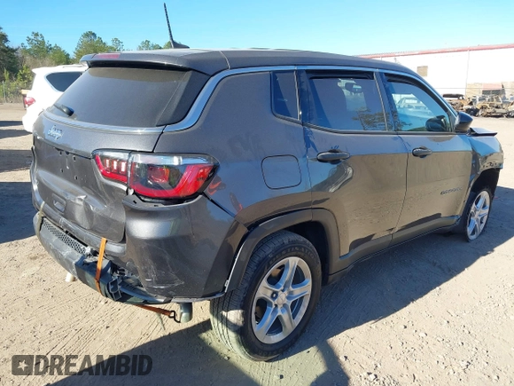 2023 Jeep Compass Sport with VIN 3C4NJDAN0PT551742, listed as a IAAI auction lot 41683808 with 4,135 mi miles and . Bid and sale history available at DreamBid. Image 4.