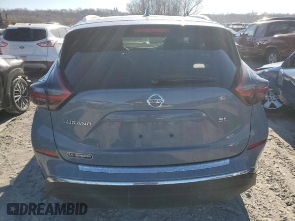 2022 Nissan Murano SL with VIN 5N1AZ2CJ7NC110314, listed as a Copart auction lot 81349514 with 35,069 mi miles and Salvage Title. Bid and sale history available at carsss.com. Image 6.