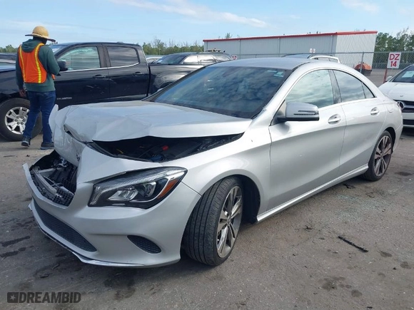 2019 Mercedes-Benz CLA with VIN WDDSJ4EB2KN743990, listed as a IAAI auction lot 41282368 with 72,364 mi miles. Bid and sale history available at carsss.com. Image 2.
