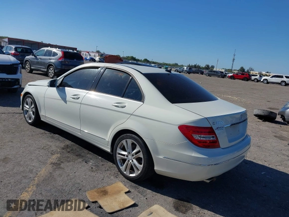 2012 Mercedes-Benz C-Class C 300 Sport with VIN WDDGF8BB6CA653415, listed as a IAAI auction lot 41742153 with 77,975 mi miles. Bid and sale history available at carsss.com. Image 3.