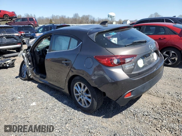 2014 Mazda 3 i Grand Touring with VIN JM1BM1M74E1206837, listed as a Copart auction lot 52314345 with Not Provided miles and Salvage Title. Bid and sale history available at DreamBid. Image 2.