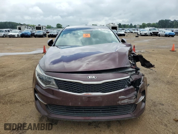 2017 Kia Optima LX with VIN 5XXGT4L32HG173242, listed as a Copart auction lot 56194635 with Not provided miles and Salvage title. Bid and sale history available at DreamBid. Image 5.