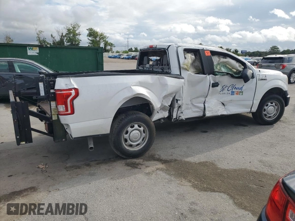 2017 Ford F-150 XL with VIN 1FTEX1C89HFB90351, listed as a Copart auction lot 59630905 with 27,760 mi miles and Non repairable. Bid and sale history available at DreamBid. Image 3.
