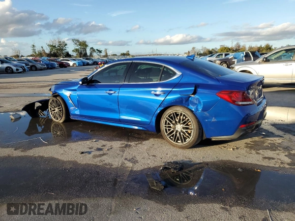 2019 Genesis G70 Advanced with VIN KMTG34LA6KU035057, listed as a Copart auction lot 85473254 with 85,101 mi miles and Non Repairable. Bid and sale history available at DreamBid. Image 2.