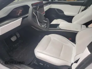 2022 Tesla Model S Plaid with VIN 5YJSA1E64NF478200, listed as a Copart auction lot 48731515 with 40,572 mi miles and Salvage Title. Bid and sale history available at DreamBid. Image 7.