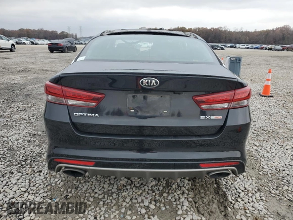2017 Kia Optima SX with VIN 5XXGW4L24HG137812, listed as a Copart auction lot 82240014 with Not provided miles and Salvage title. Bid and sale history available at DreamBid. Image 6.
