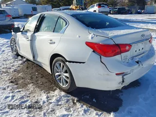 2017 Infiniti Q50 3.0t Premium with VIN JN1EV7AR1HM838509, listed as a IAAI auction lot 41376613 with 1 mi miles. Bid and sale history available at carsss.com. Image 3.