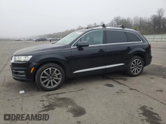 2017 Audi Q7 Premium Plus with VIN WA1LAAF75HD032610, listed as a Copart auction lot 55628665 with 47,523 mi miles and Salvage Title. Bid and sale history available at DreamBid. Image 1.