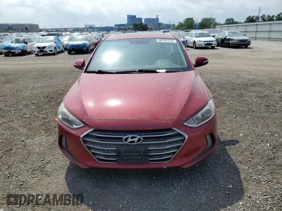 2017 Hyundai Elantra SE with VIN KMHD84LF6HU211933, listed as a Copart auction lot 58791215 with 111,859 mi miles and Salvage title. Bid and sale history available at DreamBid. Image 5.