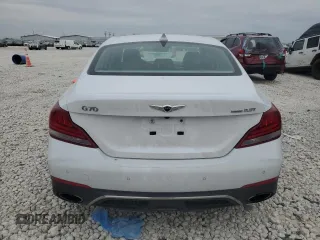 2019 Genesis G70 Dynamic with VIN KMTG34LE3KU014251, listed as a Copart auction lot 87297734 with 97,705 mi miles and Salvage Title. Bid and sale history available at DreamBid. Image 6.