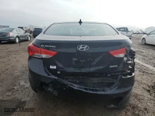 2012 Hyundai Elantra Limited with VIN 5NPDH4AE3CH144290, listed as a Copart auction lot 46850955 with 151,302 mi miles and Salvage Title. Bid and sale history available at carsss.com. Image 6.