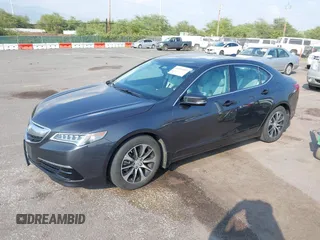 2016 Acura TLX with VIN 19UUB1F37GA009304, listed as a IAAI auction lot 41558307 with 39,567 mi miles. Bid and sale history available at carsss.com. Image 2.