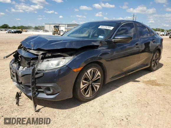 2016 Honda Civic EX-T z VIN 19XFC1F34GE001744, wystawiony jako Copart lot #56525295 z przebiegiem 70 915 mil mil oraz Szkoda całkowita • Salvage title. Historia ofert i sprzedaży dostępna na DreamBid. Obrazek 1.