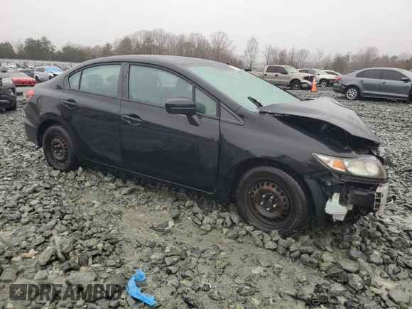 2014 Honda Civic Sedan LX with VIN 19XFB2F54EE084745, listed as a Copart auction lot 44954865 with Not Provided miles and Salvage Title. Bid and sale history available at carsss.com. Image 4.