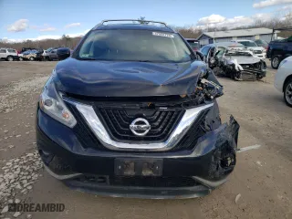 2017 Nissan Murano SL with VIN 5N1AZ2MH2HN169341, listed as a Copart auction lot 47992725 with 50,654 mi miles and Salvage Title. Bid and sale history available at carsss.com. Image 5.