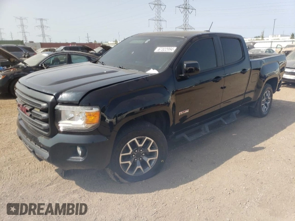 2015 GMC Canyon 4WD SLE with VIN 1GTG6BE31F1121425, listed as a Copart auction lot 67322994 with 112,435 mi miles and Salvage Title. Bid and sale history available at carsss.com. Image 1.