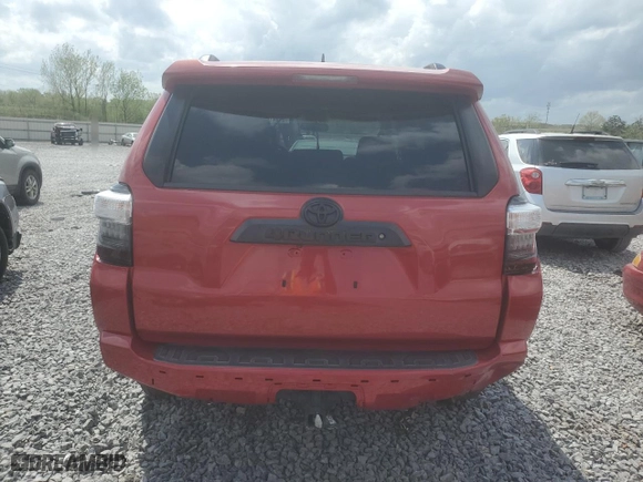 2018 Toyota 4Runner SR5 with VIN JTEBU5JR1J5506430, listed as a Copart auction lot 51841765 with 87,100 mi miles and Salvage Title. Bid and sale history available at carsss.com. Image 6.