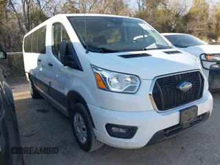 2021 Ford Transit Passenger XL with VIN 1FBAX2Y89MKA49850, listed as a IAAI auction lot 41602893 with 74,248 mi miles. Bid and sale history available at carsss.com. Image 1.