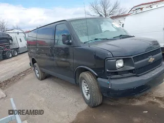 2016 Chevrolet Express Cargo Van with VIN 1GCWGAFGXG1260362, listed as a IAAI auction lot 41813990 with 141,741 mi miles. Bid and sale history available at carsss.com. Image 1.