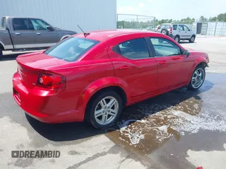 2013 Dodge Avenger SXT with VIN 1C3CDZCB1DN624924, listed as a IAAI auction lot 42166424 with 144,314 mi miles and . Bid and sale history available at carsss.com. Image 4.