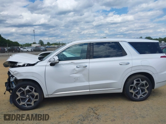 2022 Hyundai Palisade Calligraphy z VIN KM8R7DHE0NU364862, wystawiony jako IAAI lot #42353285 z przebiegiem 54 936 mil mil oraz . Historia ofert i sprzedaży dostępna na DreamBid. Obrazek 14.
