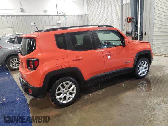 2018 Jeep Renegade Latitude with VIN ZACCJBBB3JPH01860, listed as a Copart auction lot 46614685 with 67,118 mi miles and Salvage title. Bid and sale history available at DreamBid. Image 3.
