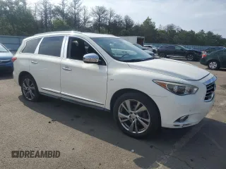 2014 Infiniti QX60 with VIN 5N1AL0MM8EC544045, listed as a Copart auction lot 62428505 with 98,200 mi miles and Clean title. Bid and sale history available at DreamBid. Image 4.