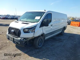 2022 Ford Transit Cargo with VIN 1FTYE1YG3NKA77243, listed as a IAAI auction lot 41231977 with 55,300 mi miles and . Bid and sale history available at DreamBid. Image 2.