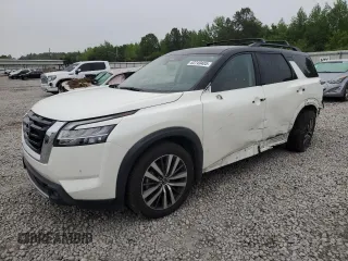 2022 Nissan Pathfinder Platinum z VIN 5N1DR3DH8NC206161, wystawiony jako Copart lot #53749485 z przebiegiem 54 429 mil mil oraz Szkoda całkowita • Salvage title. Historia ofert i sprzedaży dostępna na DreamBid. Obrazek 1.