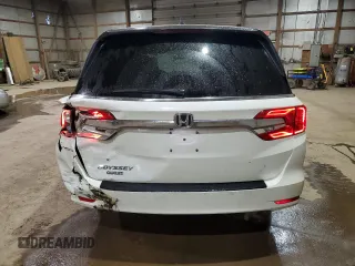 2019 Honda Odyssey EX-L with VIN 5FNRL6H70KB120310, listed as a Copart auction lot 51616445 with 124,398 mi miles and Salvage Title. Bid and sale history available at carsss.com. Image 6.