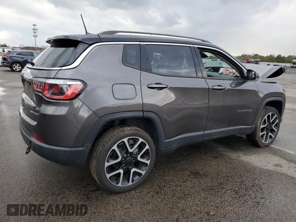 2018 Jeep Compass Limited with VIN 3C4NJDCBXJT470838, listed as a Copart auction lot 82395074 with 59,624 mi miles and Non Repairable. Bid and sale history available at DreamBid. Image 3.