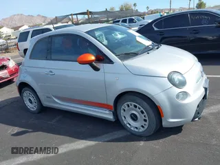 2014 FIAT 500e with VIN 3C3CFFGE7ET172881, listed as a IAAI auction lot 41610593 with 70,768 mi miles. Bid and sale history available at carsss.com. Image 16.