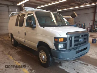 2011 Ford Econoline Cargo Commercial with VIN 1FTNE2EL3BDB35099, listed as a IAAI auction lot 42501625 with 147,034 mi miles and . Bid and sale history available at DreamBid. Image 1.