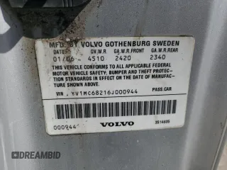 2006 Volvo C70 with VIN YV1MC68216J000944, listed as a Copart auction lot 48688765 with 146,247 mi miles and Salvage Title. Bid and sale history available at carsss.com. Image 14.