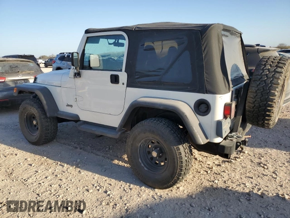 1997 Jeep Wrangler Sport with VIN 1J4FY19S8VP545093, listed as a Copart auction lot 47985865 with 124,208 mi miles and Salvage Title. Bid and sale history available at carsss.com. Image 2.
