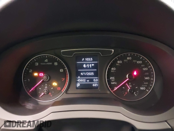 2017 Audi Q3 Premium with VIN WA1ECCFS2HR003006, listed as a IAAI auction lot 41947406 with 45,602 mi miles. Bid and sale history available at carsss.com. Image 7.
